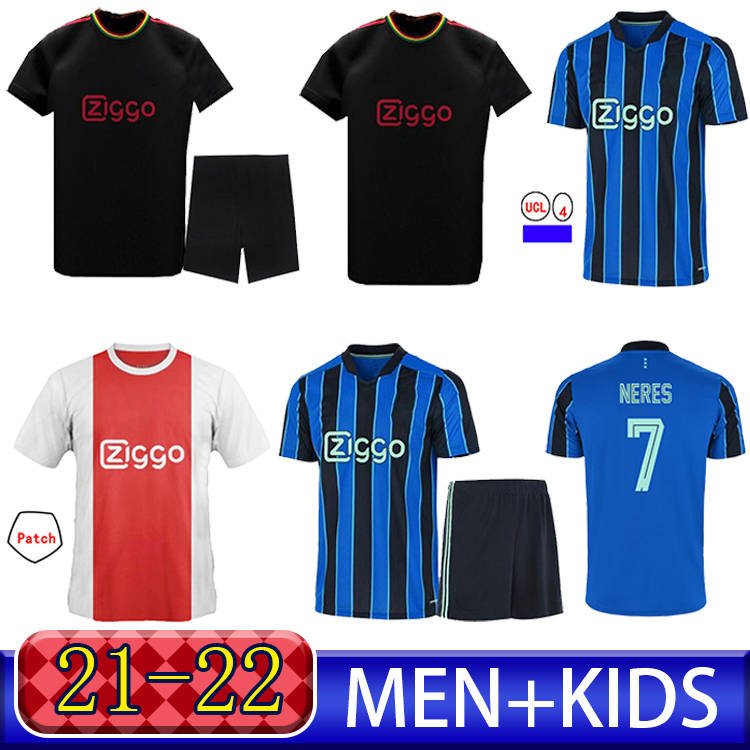

amsterdam soccer jerseys 2021 2022 KUDUS ANTONY BLIND PROMES TADIC NERES CRUYFF aJAx jersey 21 22 men + kids kit football shirt uniforms awa, Black;yellow