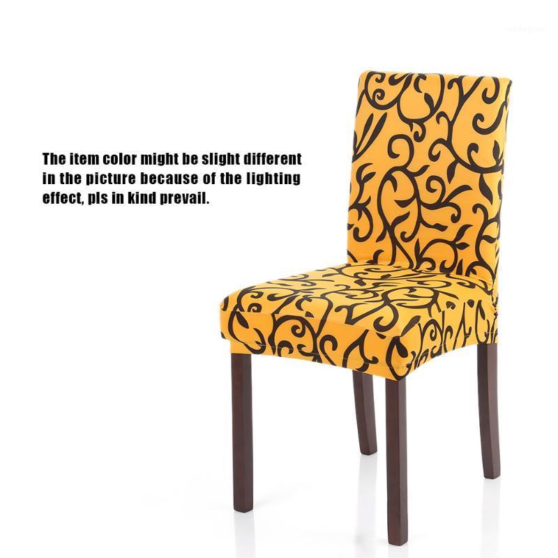 

Chair Covers Stretch Removable Washable Short Dining Cover Soft Milk Silk Spandex Printing Wedding Party El Chritmas