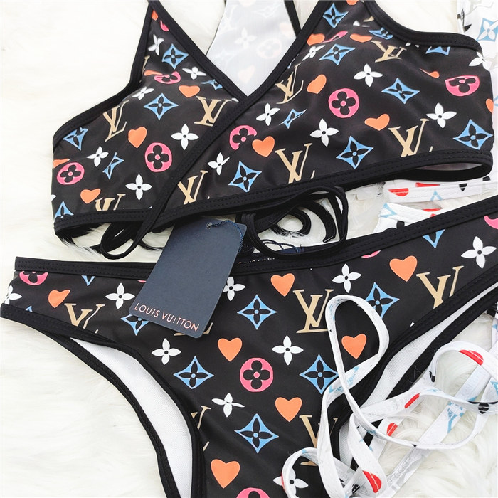 

Designer brand Bikini suit Summer sexy bandage quality bikini suit two-piece swimsuit, White;black