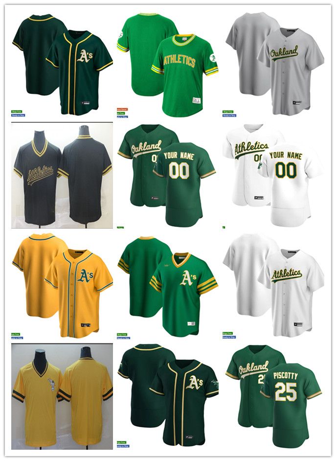 

Men Women Youth 12 Sean Murphy 28 Matt Olson 25 Piscotty 54 Sergio Romo Custom Baseball Jersey Blank green yellow white red, Colour