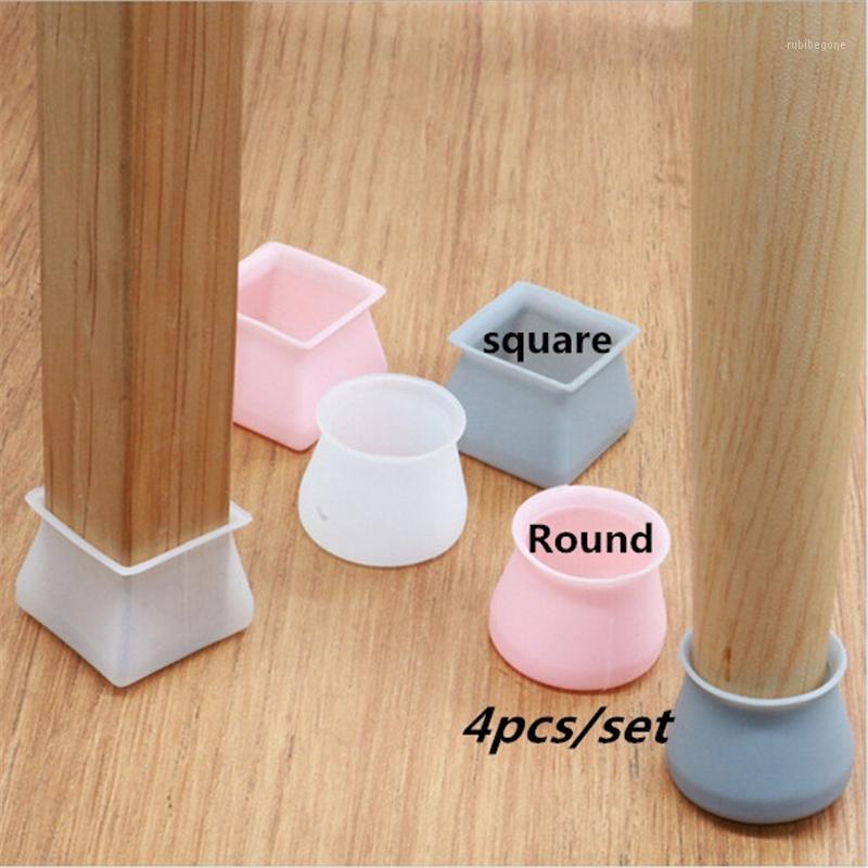 

4pcs Table Chair Legs Silicone Caps Funiture Feets Protector Covers Non-slip Leg Foot Protection Bottom