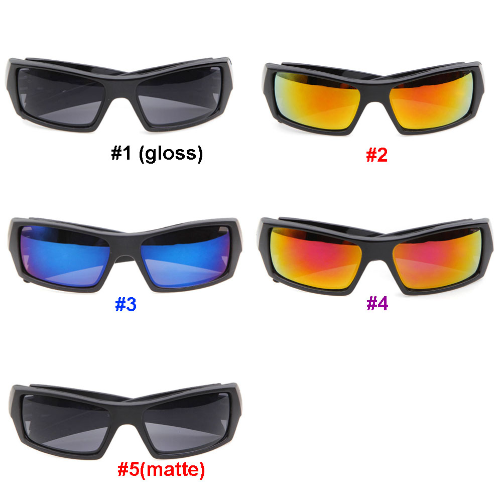Lunettes de soleil pour hommes de style classique d'été Dazzle Color Lunettes de soleil aux États-Unis Cadre noir Acrylique Flamme Lentille Cool