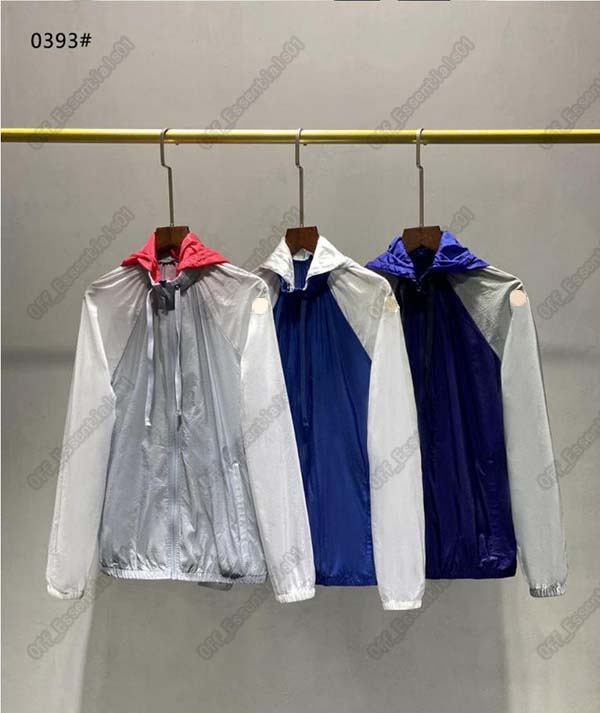 

France monclair women jacket Thin outdoor hooded windbreaker Breathable and quick-drying jackets High Quality Brand Sun protection clothing, Black;brown