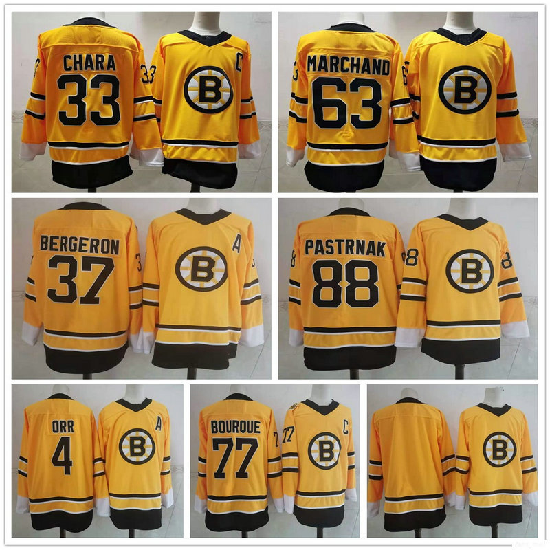 

2021 Reverse Retro Boston Bruins Zdeno Chara Patrice Bobby Orr Tuukka Rask Krejci Brad Marchand Charlie McAvoy David Pastrnak Hockey Jerseys, Black;red