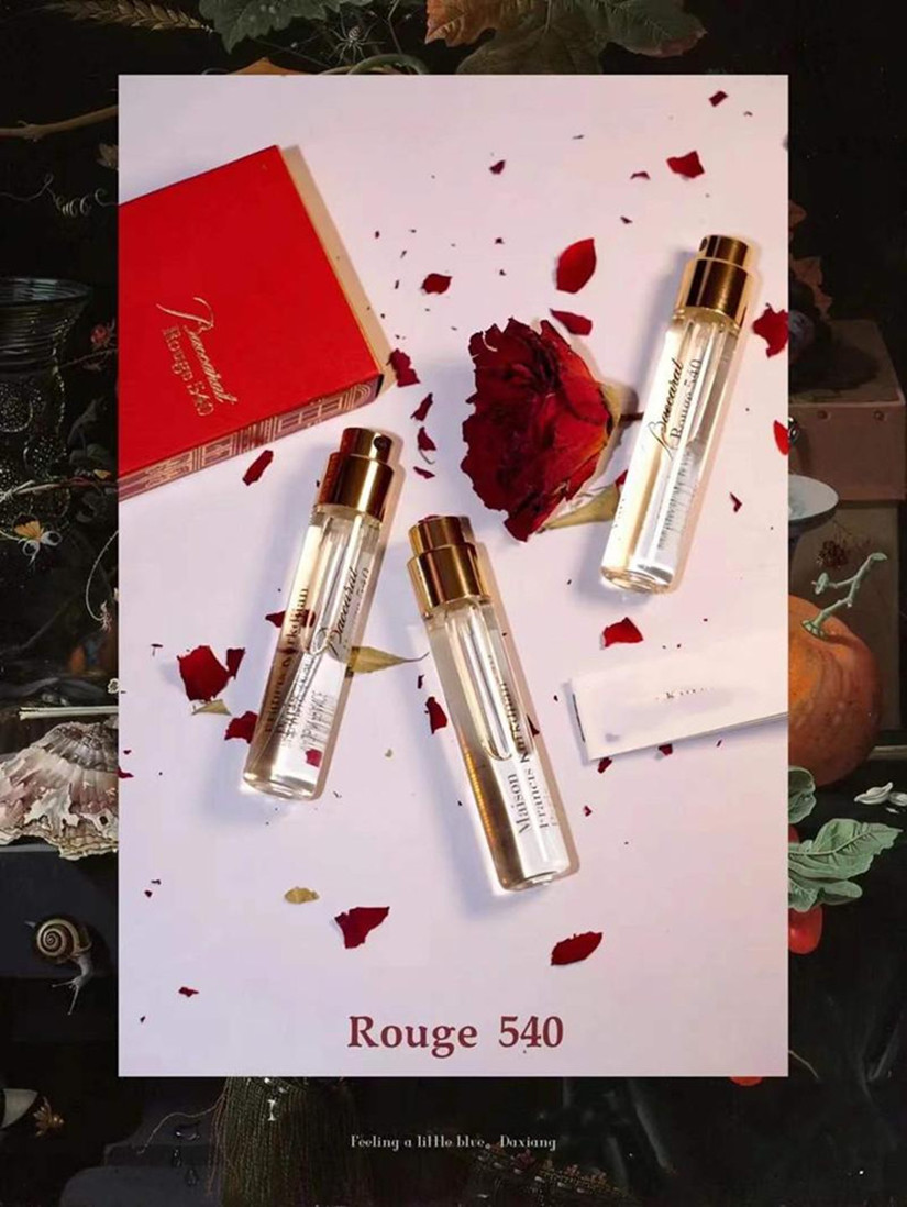 

High Quality Perfume Set 3*11ml Baccarat Rouge 540 Extrait De Parfum Travel Spray Refills 0.37oz 3pcs Fragrance Sample Gift Box 3 in 1 kit m