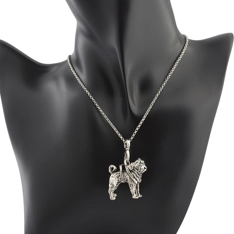

Pendant Necklaces Vintage Boho Pug Necklace Women Hippie Chic Collier Femme Animal Dog Maxi For Men Jewelry Kolye Party Gift