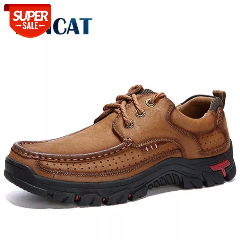 

2019 New High Quality Men's shoes 100% Genuine Leather Casual Shoes Waterproof Work Shoes Cow Leather Loafers Plus Size 38-48 #G507