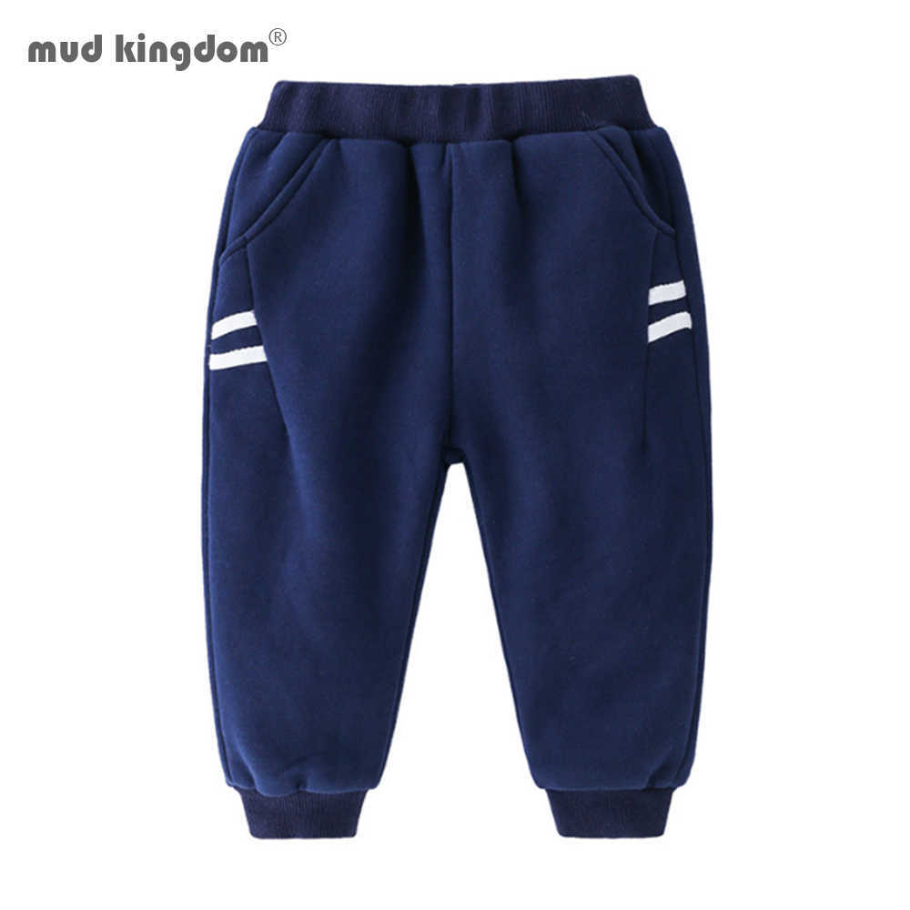 

Mudkingdom Boy Pants Solid Boys Casual Sport Jogging Enfant Sherpa Lined Kids Children Trousers 210615, Light gray