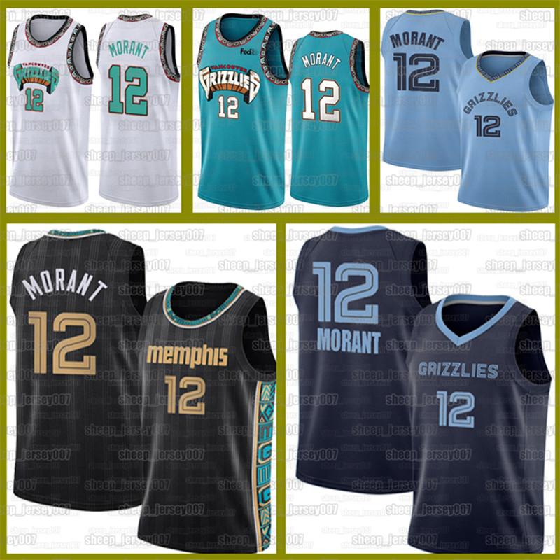 

Ja 12 Morant New Memphis Grizzlies 2021 Jaren 13 Jackson Lakers LeBron 23 James Anthony 3 Davis Basketball Gordon 20 Hayward, Black;red