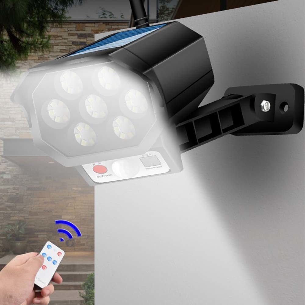 

2021 New Powered by Solar Energy d Street Lamp Sensor Induction of Human Body Into the Open Air Projector Safety Monitor Light with Remote Z