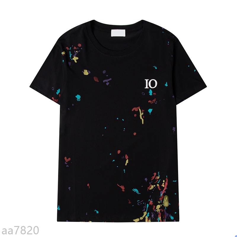 

Luxury Mens Designer T Shirt Hip Hop Stylist High Quality Print Tees Men Women Summer Short Sleeve Tee Tops 2 Styles, White;black