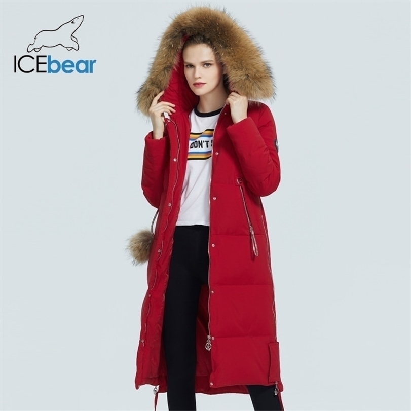 

winter women's coat woman jacket with fur collar windproof and warm parka fashion clothing GWD20263D 211118, G662