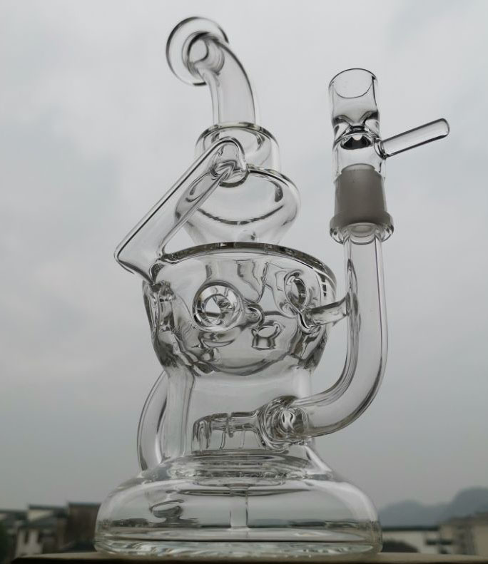

Recycler Bongs glass bong dab rig with Matrix perc glass pipes heady hookahs for oil rigs