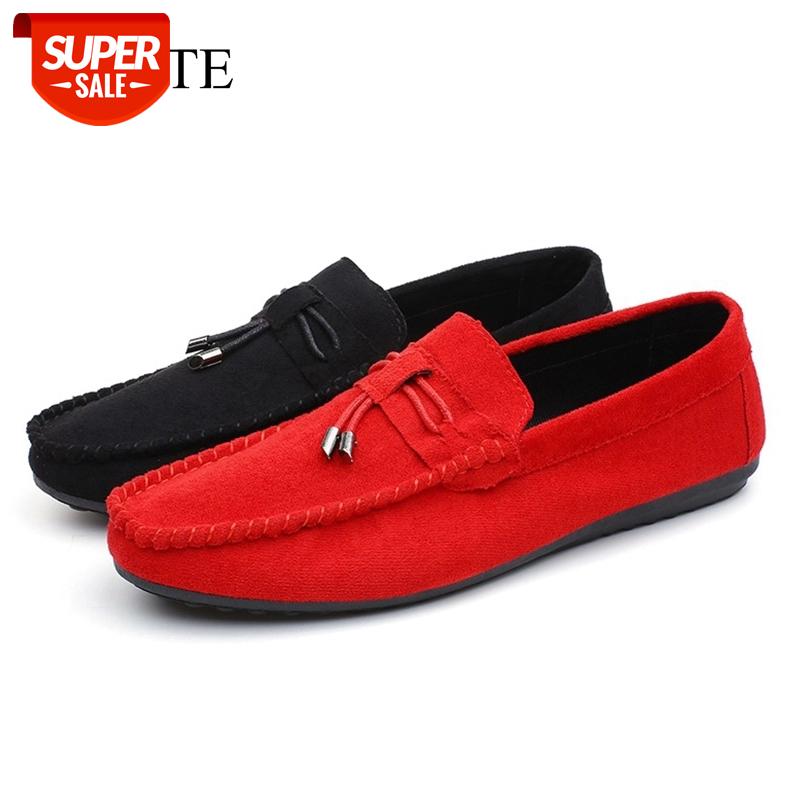 

Designer Shoes Men Zapatos De Hombre Slip-On Men Loafers Shoes Casual Male Adult Red Driving Moccasin Soft Non-slip Loafer #LS30