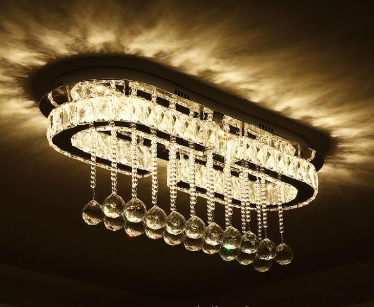 

Led crystal ceiling lights dining room luxury silver ceiling light living room led Ceiling Lamps bedroom crystal Fixture kitchen