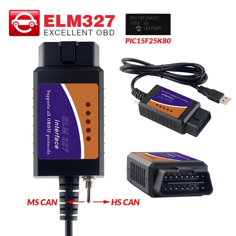 

Code Readers & Scan Tools ELM327 V1.5 Bluetooth Wifi USB FTDI Chip With Switch For HS CAN And MS Car Reader ELM 327 OBD2 Diagnostic Too