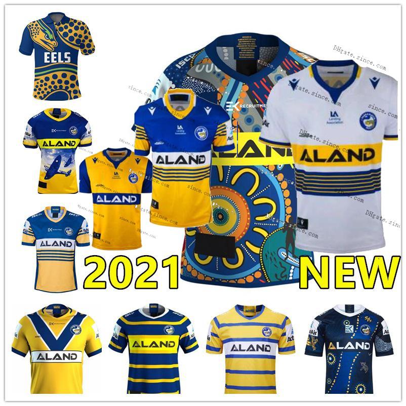

2021 white yellow Parramatta Eels Rugby Jerseys 19 french alvaro gower evans pritchardniukore brown terepo stone mannah moeroa norman hoffman shirts