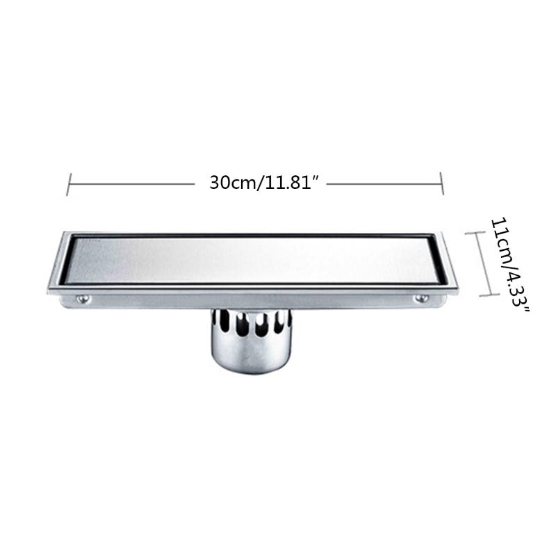 

Other Bath & Toilet Supplies 193B Rectangle Tile Insert Floor Linear Waste Grates Shower Drain Invisible Stainless Steel Bathroom Anti-odor