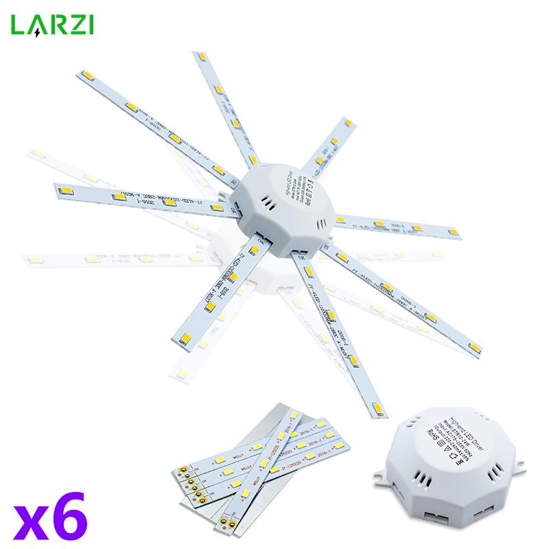 

Bulbs 6pcs/lot LED Ceiling Lamp Octopus Light 12W 16W 20W 24W Board AC220V Energy Saving Expectancy Cold Warm White