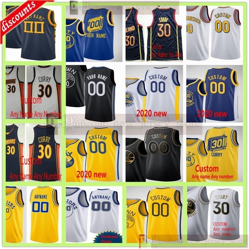 

Custom 2021 Printed Andrew 22 Wiggins Stephen 30 Curry Klay 11 Thompson Draymond 23 Green Marquese Chriss Damion Lee Poole Jerseys, Black;red