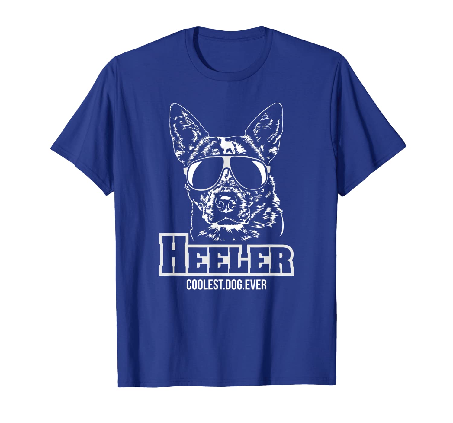 

Blue Heeler cool hund gift T-Shirt Shirt Tee funny dog, White;black