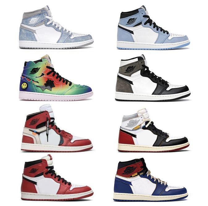 

Authentic Jumpman 1 High OG Hyper Royal Shoes University Blue 1S Obsidian Union J Chicago Balvin Dark Mocha Banned Men Women Outdoor Sports Sneakers, 40