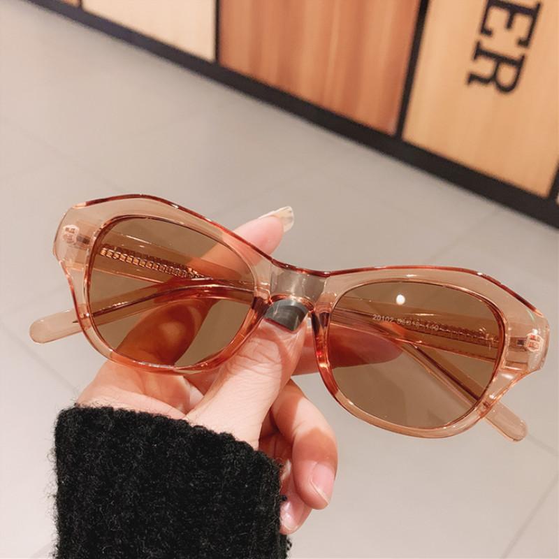 

Sunglasses 2021 Vintage Sexy Cat Eye Personality Fashion Luxury High-quality Jump Di Concave Shape Funny Triangle Couple UV400