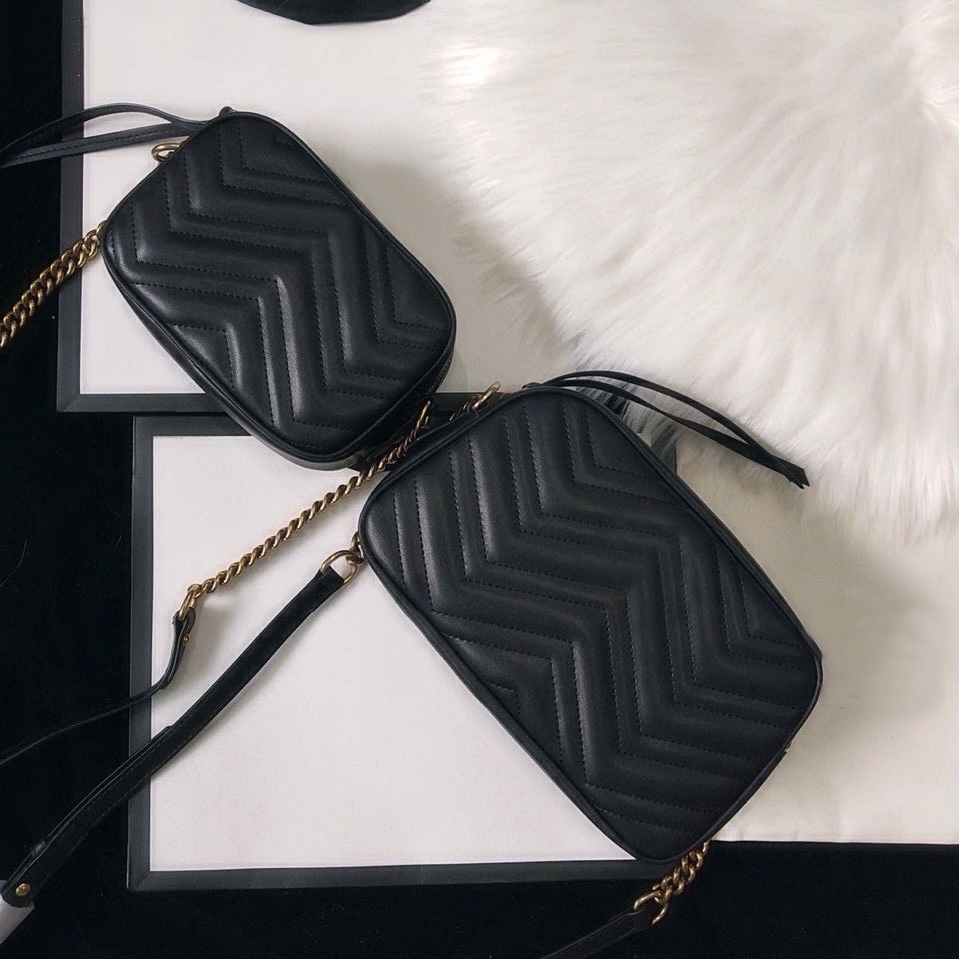 

Wholesale leather shoulder bag chain purse fashion wave chain purse cowhide handbag presbyopic card holder evening bag messenger women, Ribbon(not for sale separately)