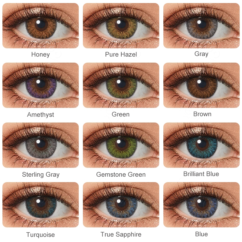 

3 Tone Colorful Contact Lens Case Supplier Wholesale Price Eye Contacts