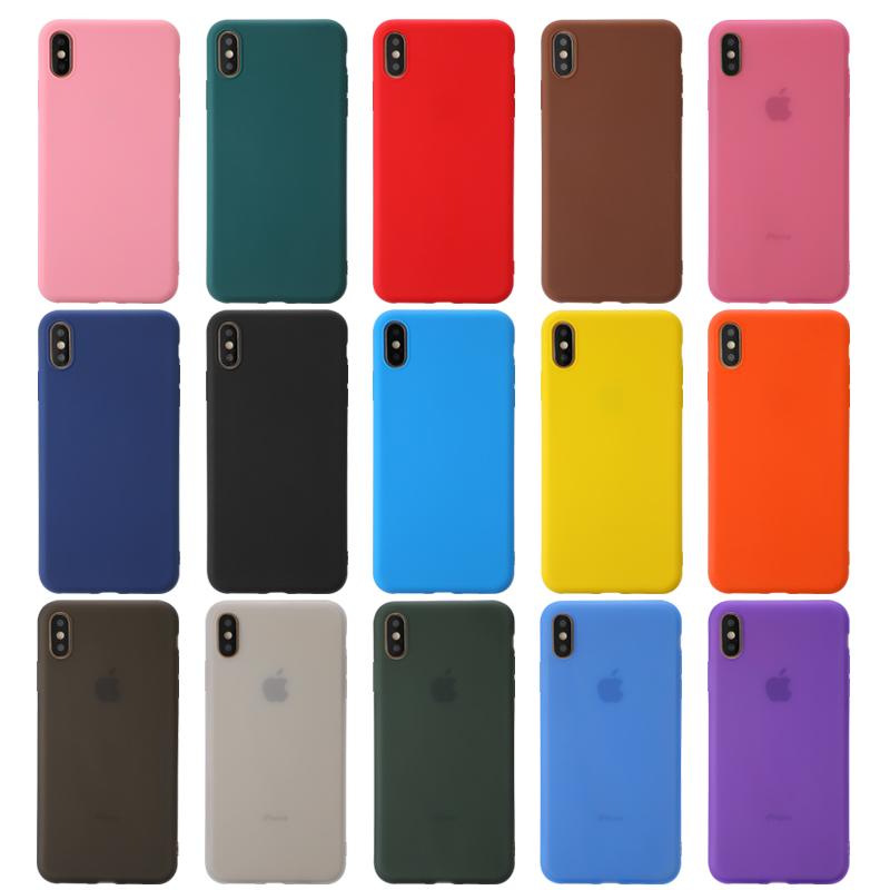 

Hot selling Frosted Silicone TPU cell phone cases for iPhone 13 12 mini pro max 11 X Xs XR 7 8 6s plus SE 5S 100pcs