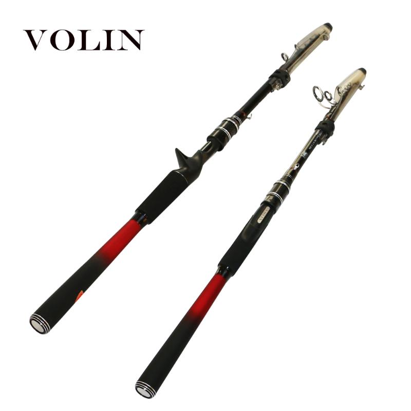 

Boat Fishing Rods VOLIN 2.1m 2.4m 2.7m 3.0m 3.6m Multifunction Spinning Rod Carbon Casting Pole Travel Tackle