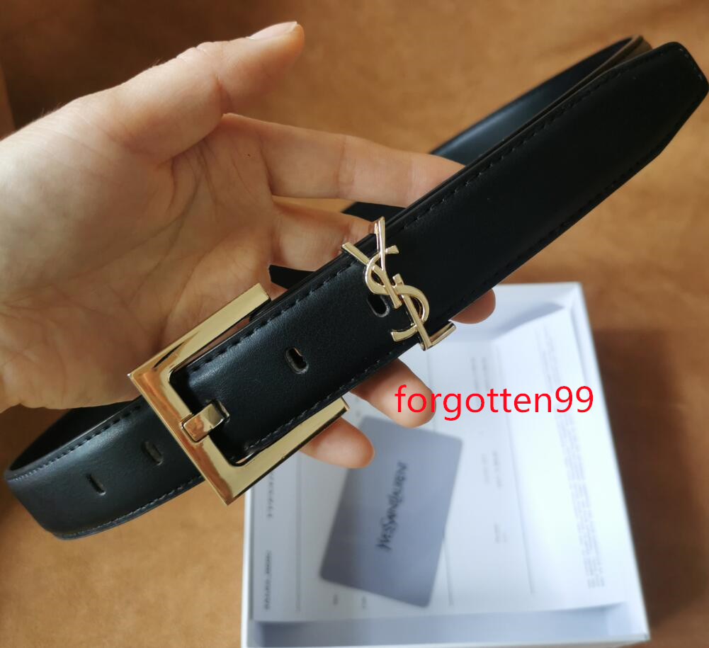 

27 yslsell women Belt width 2.8cm Women High Quality Genuine Leather Black Color Cowhide Belt for womens belt 110cm, Black;red