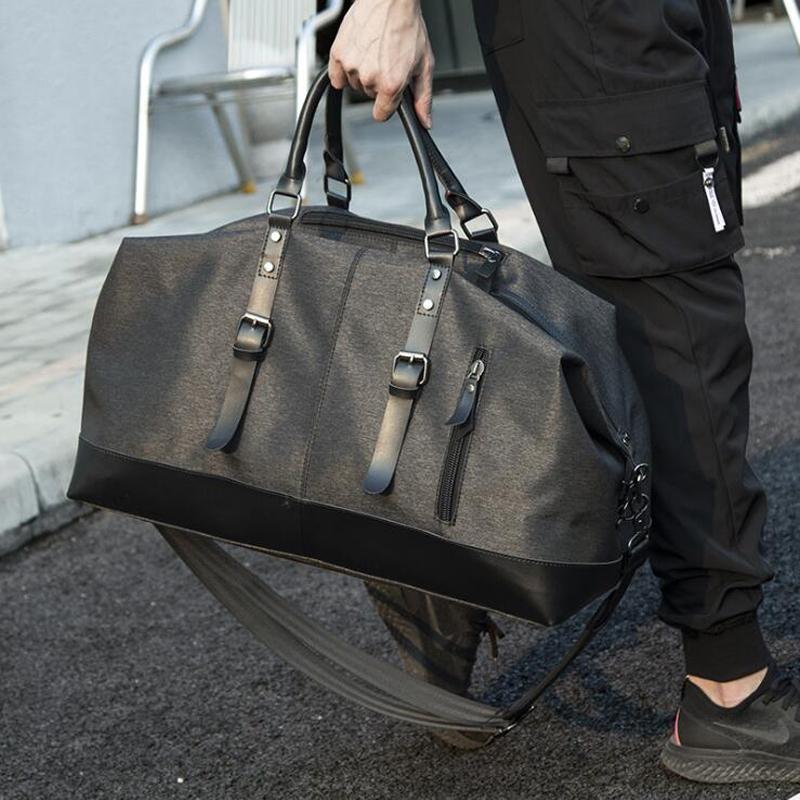 

Duffel Bags Travel Luggage High Capacity Bag Water Resistant Oxford Men For Trip Black Casual Available Big Space