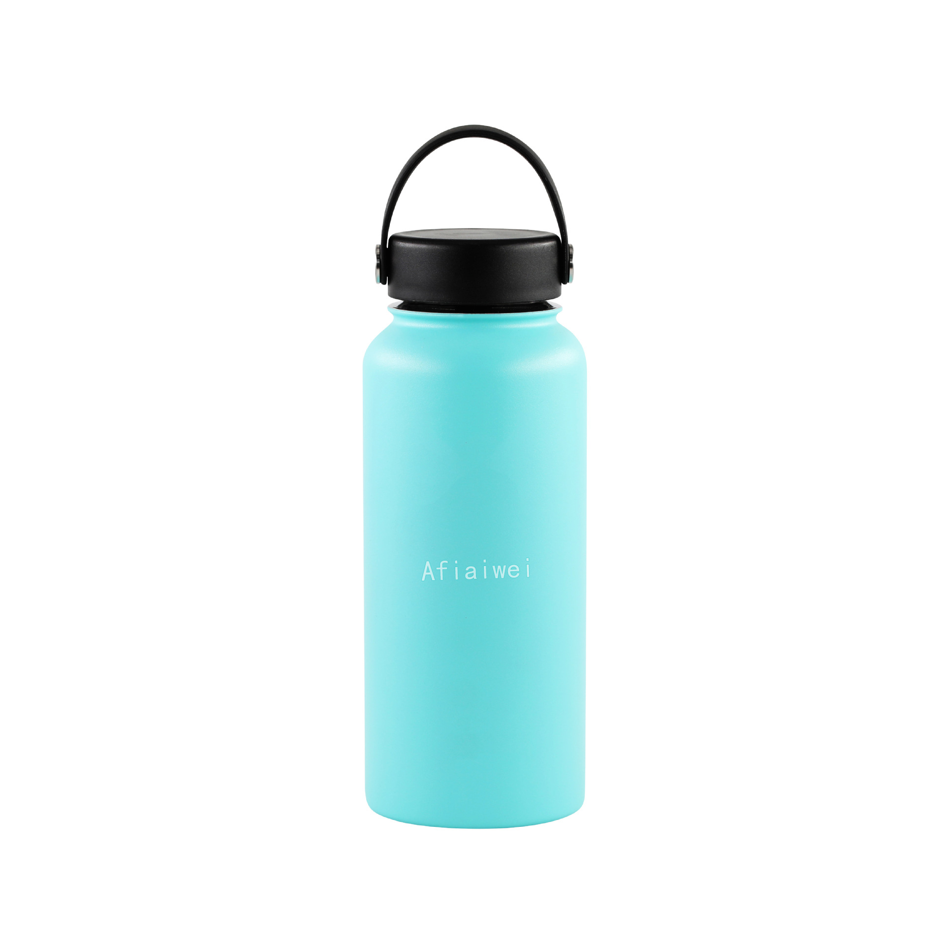 

Afiaiwei Stainless steel vacuum insulated wide-mouth flask with leak-proof portable double-wall powder-coated drinking water bottle