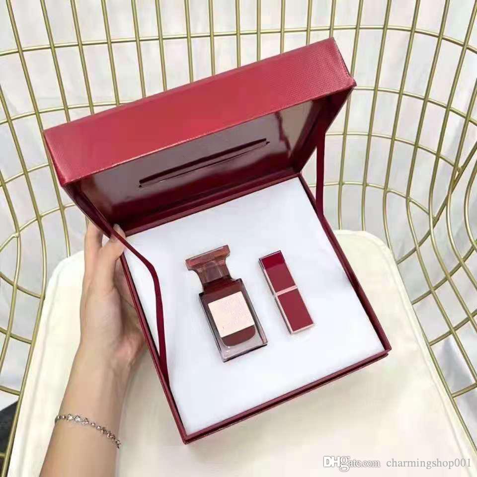 

Top quality perfume for women Lost fragrances gift set cherry 50ml Lipsticks EDP Good smells spray Fresh pleasant fragrance fast delivery