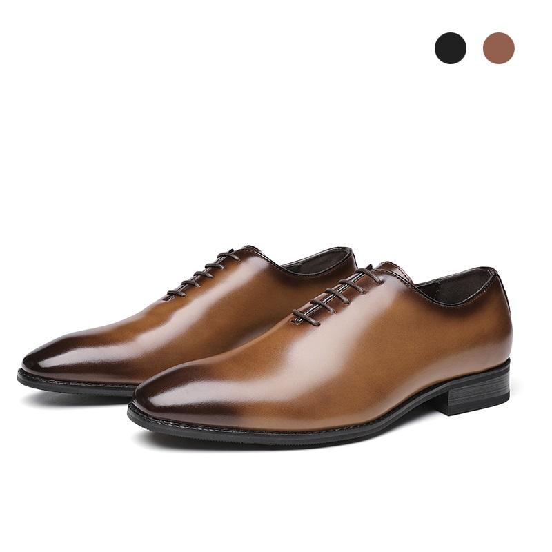 

Dress Shoes Oxfords Handmade Black Designer Luxury Wedding Men For Original Genuine Leather Round Toe