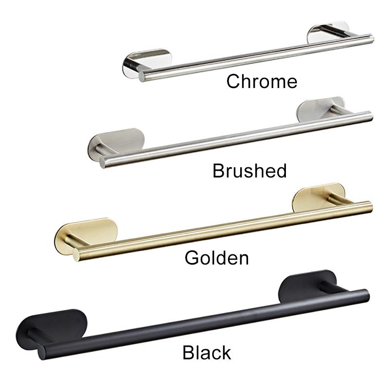 

ELLEN Bathroom Towel Hanger Bath Towel Rack Black Bathroom Accessories Gold Brushed Bar ELMM19, Brushed-40cm