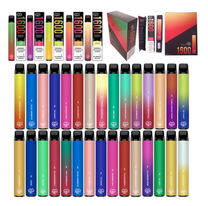 

PUFF XXL Disposable Electronic cigarettes Device 1600+ Puffs 18 Colors PuffBar Plus Xtra E Cigarette Vape Pe