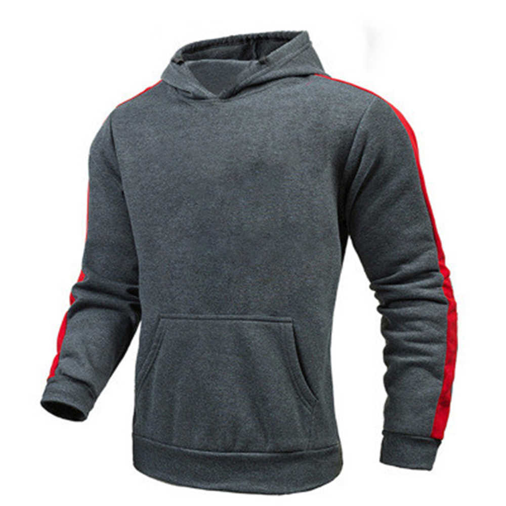 

Sweatshirt Men Street dance Skateboard Cotton classic embroidery Round neck Plus velvet fashion Have hat newXXGSrff, Red white image