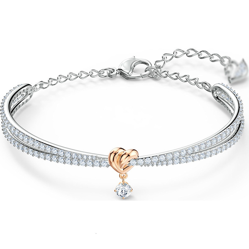 Bracelet Shijia Color Separation Love Knot Female Element Crystal-image-728116627
