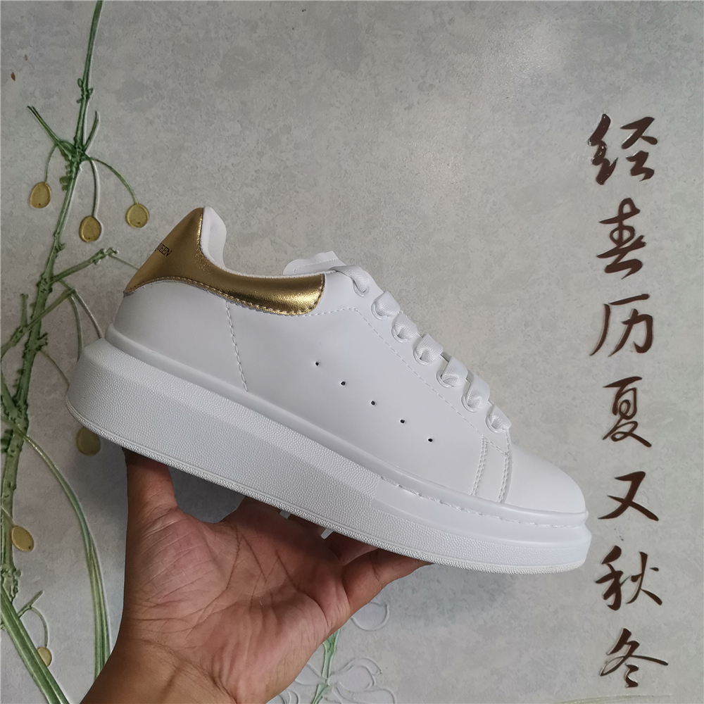

With Box McQueens Classic Platform Casual Shoes White Reflect Men Women Sneaker Black Velvet Tail Snake Skin Laser Burgundy Mens Outdoor Spo