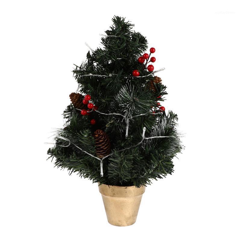 

Christmas Decorations 1pc Mini Elements Design Tree With Light Decor