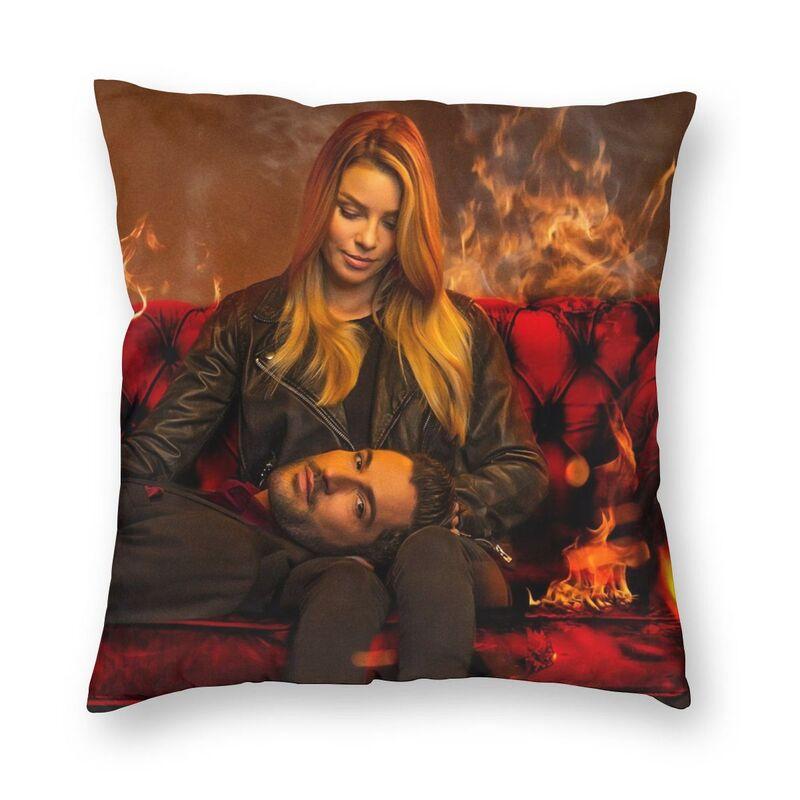 

Cushion/Decorative Pillow TV Show Lucifer Morningstar Cushion Cover Velvet Cute Home Decor, Brown