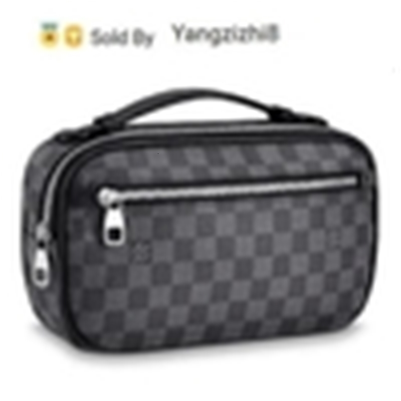 

yangzizhi8 men n41289 ambler 2019 fashion classic real caviar lambskin chain flap bag long chain wallets key card holders purse clutches, Black;red