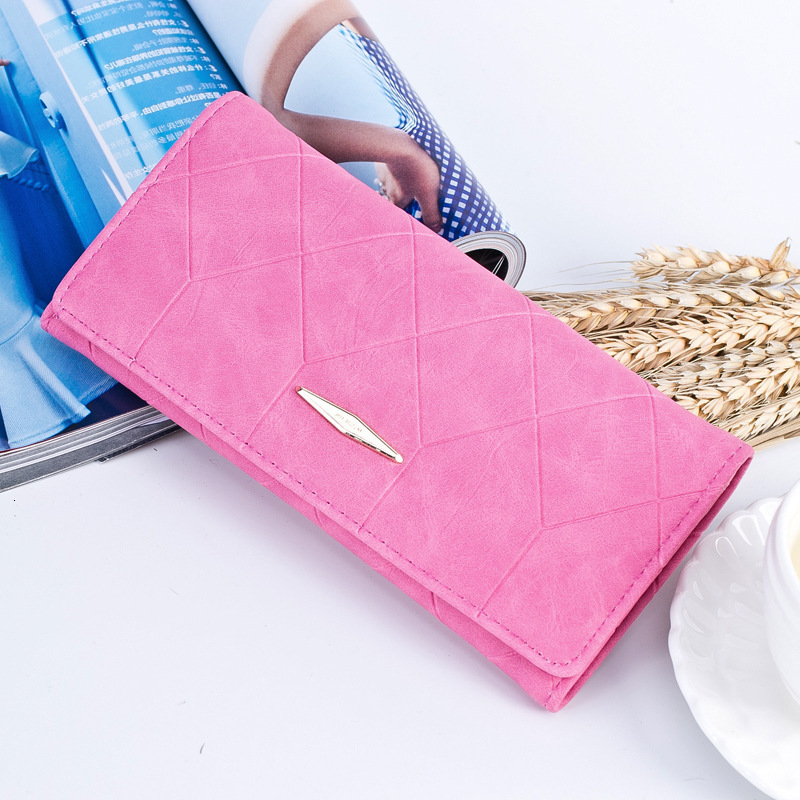 

Fashion women's wallets, brand matte, suede, zippers, Black;red