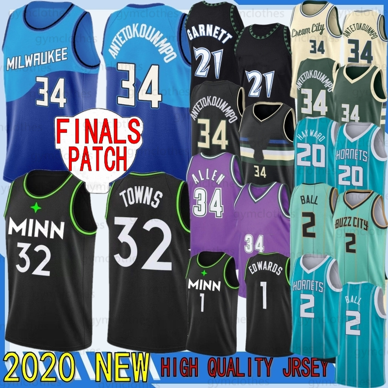 

Giannis 34 Antetokounmpo 6 Bledsoe 2 Ball 2021 NCAA Basketball Jerseys 20 Hayward Ray 34 Allen Karl-Anthony Garnett 32 Towns 1 Edwards Embroidered Duncan 22 Middleton, Black