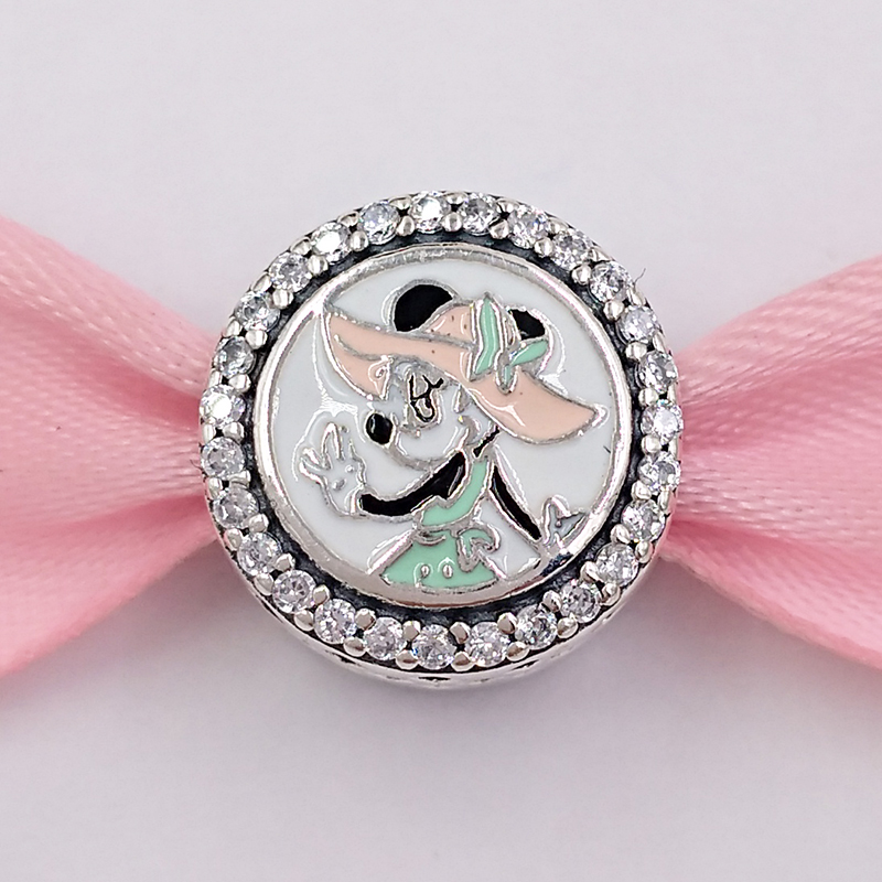 

925 Sterling Silver Beads 2020 Dsn Parks Epcot International Flower & Garden Minny Mouse Pandora Charm Charms Fits European Pandora Style Je
