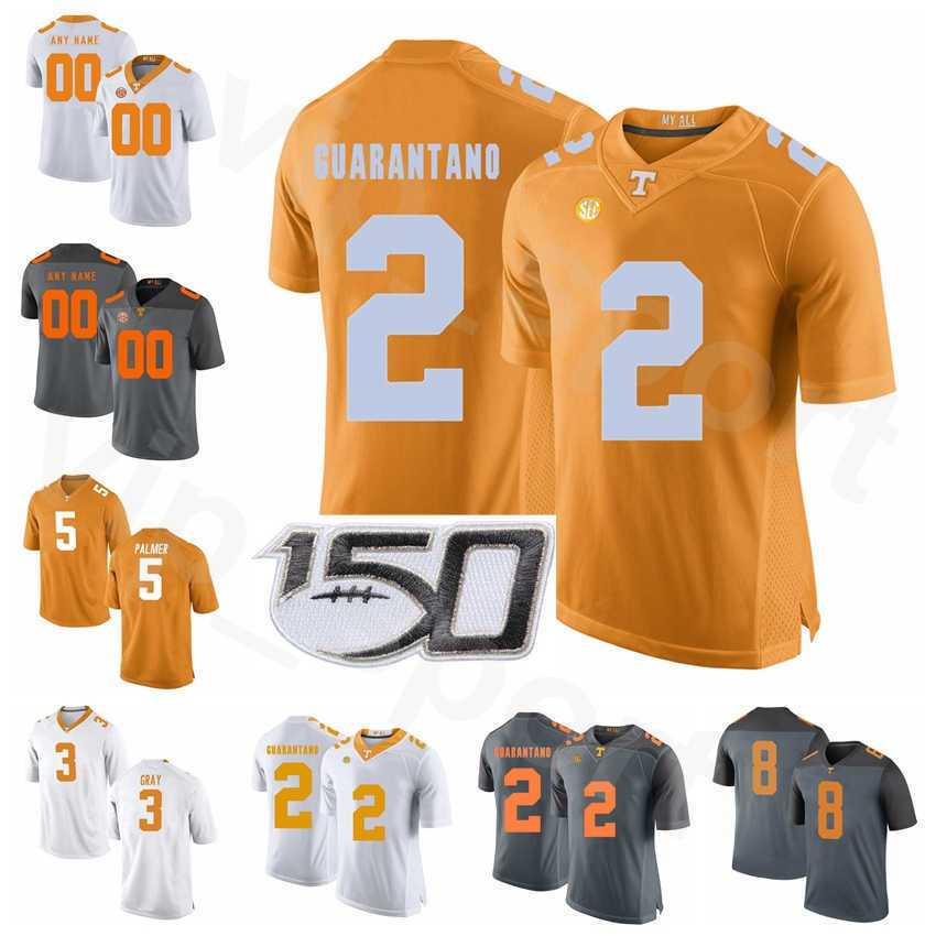 

NCAA Tennessee Volunteers College Football 2 Jarrett Guarantano Jersey 8 Ty Chandler 3 Eric Gray 5 Josh Palmer 7 Brandon Johnson Size S-3XL, Orange