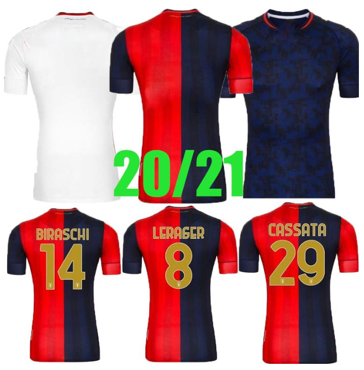 

2020 2021Genoa Cricket Soccer Jerseys 10 GUMUS 11 KOUAME 20 21 SCHONE ROMERO STURARO PINAMONTI T.SANABRIA Custom CFC Home Football Shirt, Black;yellow