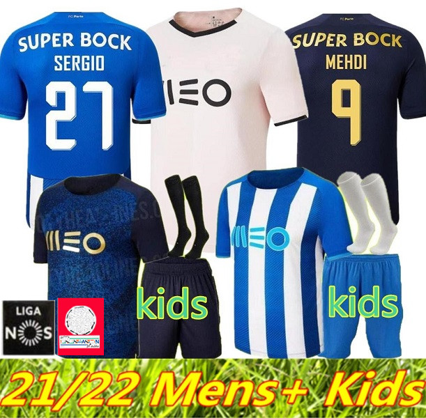 

21 22 fc porto soccer jerseys 2021 2022 home away 3rd pepe luis dÃ­az matheus mehdi maillots de foot shirt marega otÃ¡vio sÃ©rgio men kids kit, Black;yellow